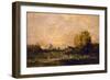 Le marais au soleil couchant (1861)-Charles-François Daubigny-Framed Giclee Print