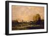 Le marais au soleil couchant (1861)-Charles-François Daubigny-Framed Giclee Print