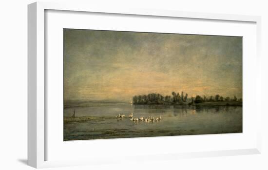 Le Marais de Canards-Charles Francois Daubigny-Framed Art Print