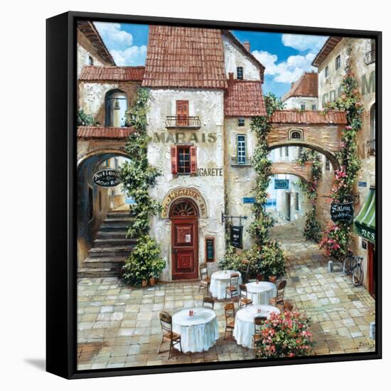 Le Marais (Square)-Roger Duvall-Framed Stretched Canvas