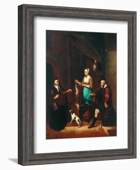 Le Marchand de Volaille-Gabriel Metsu-Framed Giclee Print