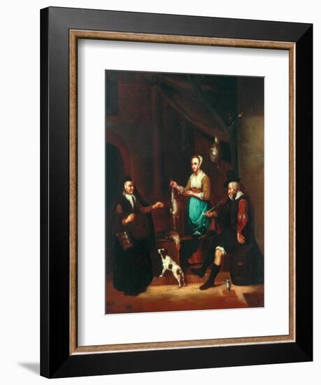 Le Marchand de Volaille-Gabriel Metsu-Framed Giclee Print