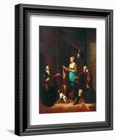 Le Marchand de Volaille-Gabriel Metsu-Framed Giclee Print