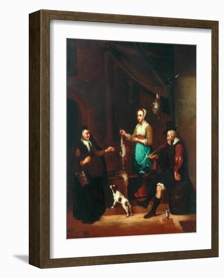 Le Marchand de Volaille-Gabriel Metsu-Framed Giclee Print