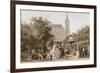 Le marché aux fleurs.-Pierre Julien Gilbert-Framed Giclee Print