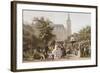 Le marché aux fleurs.-Pierre Julien Gilbert-Framed Giclee Print