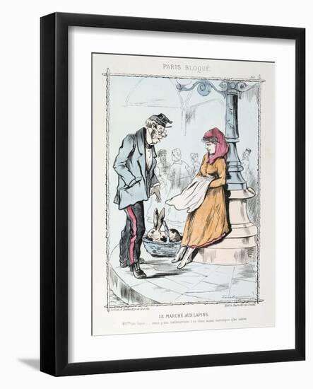 Le Marche Aux Lapins, 1870-1871-null-Framed Giclee Print