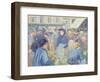 Le Marche de Gisors, 1889-Camille Pissarro-Framed Giclee Print