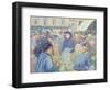 Le Marche de Gisors, 1889-Camille Pissarro-Framed Giclee Print