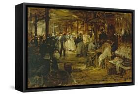 Le marché de la Madeleine-Victor Gilbert-Framed Stretched Canvas