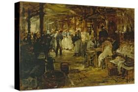 Le marché de la Madeleine-Victor Gilbert-Stretched Canvas