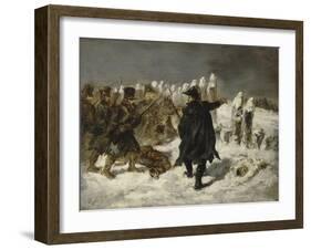 Le Maréchal Ney à la redoute de Kovno (1812)-Denis Auguste Marie Raffet-Framed Giclee Print