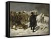 Le Maréchal Ney à la redoute de Kovno (1812)-Denis Auguste Marie Raffet-Framed Stretched Canvas