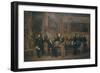 Le maréchal Soult présente à Louis-Philippe la loi de Régence, le 15 août 1842.-Claude Jacquand-Framed Giclee Print