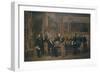 Le maréchal Soult présente à Louis-Philippe la loi de Régence, le 15 août 1842.-Claude Jacquand-Framed Giclee Print