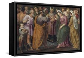 Le Mariage De Marie Et Joseph -The Marriage of Mary and Joseph Par Salviati, Giuseppe (1520-1575).-Giuseppe della Porta Salviati-Framed Stretched Canvas