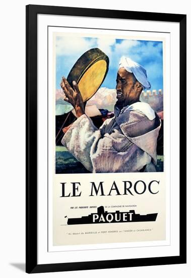 Le Maroc, Navigation Paquet-null-Framed Art Print