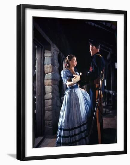 Le Massacre by Fort Apache (Fort Apache) by John Ford with Shirley Temple, John Agar (1er mari by S-null-Framed Photo
