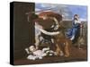 Le massacre des innocents-Nicolas Poussin-Stretched Canvas