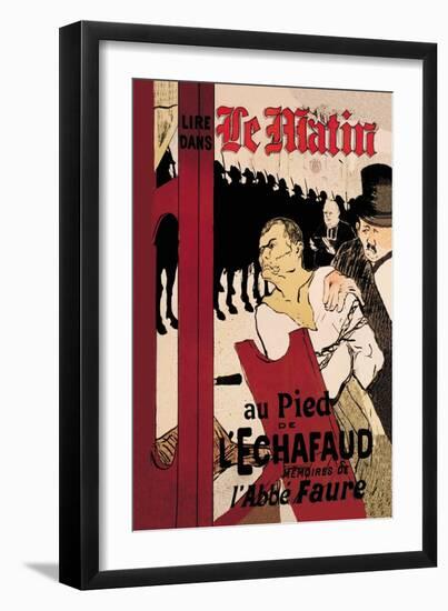 Le Matin au Pied de l'Echafaud-Henri de Toulouse-Lautrec-Framed Art Print