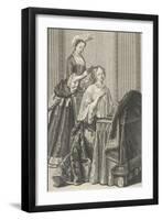 " Le Matin", dame de qualité à sa toilette-null-Framed Giclee Print