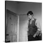 Le Mauvais Chemin LA VIACCIA by MauroBolognini with Jean-Paul Belmondo, 1961 (b/w photo)-null-Stretched Canvas