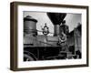 Le mecano by la General THE GENERAL by and with Buster Keaton, 1927 (b/w photo)-null-Framed Photo