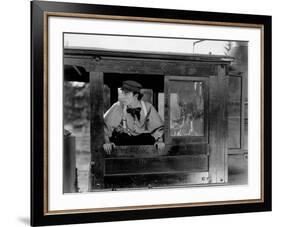 Le Mecano by la General THE GENERAL by and with Buster Keaton, 1927 (b/w photo)-null-Framed Photo