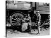 Le mecano by la General THE GENERAL by Buster Keaton with Marion Mack and Buster Keaton, 1927 (b/w -null-Stretched Canvas