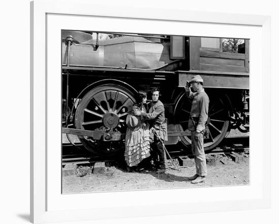 Le mecano by la General THE GENERAL by Buster Keaton with Marion Mack and Buster Keaton, 1927 (b/w -null-Framed Photo