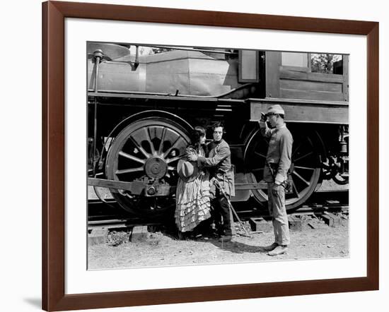 Le mecano by la General THE GENERAL by Buster Keaton with Marion Mack and Buster Keaton, 1927 (b/w -null-Framed Photo