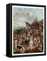 ' Le Menuet de la Mariee ' 1786-Philibert-Louis Debucourt-Framed Stretched Canvas