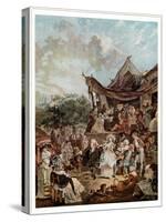 ' Le Menuet de la Mariee ' 1786-Philibert-Louis Debucourt-Stretched Canvas