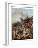 ' Le Menuet de la Mariee ' 1786-Philibert-Louis Debucourt-Framed Giclee Print