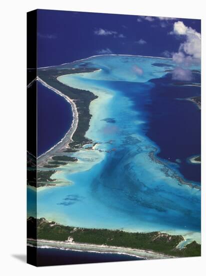 Le Meridien Hotel Bungalows, , Bora Bora, French Polynesia-Walter Bibikow-Stretched Canvas