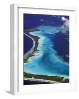 Le Meridien Hotel Bungalows, , Bora Bora, French Polynesia-Walter Bibikow-Framed Photographic Print