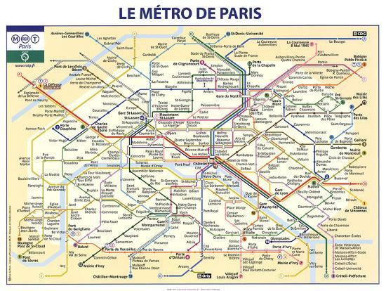 Metro De Paris Map Le Metro De Paris' Prints | Allposters.com Metro De Paris Map Le Metro De Paris' Prints | Allposters.com