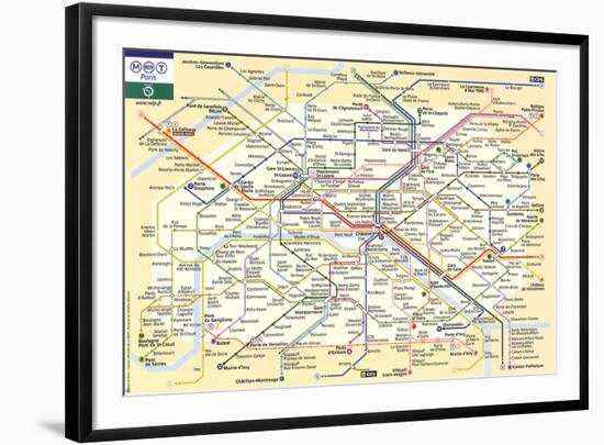 Le Metro de Paris-null-Framed Art Print