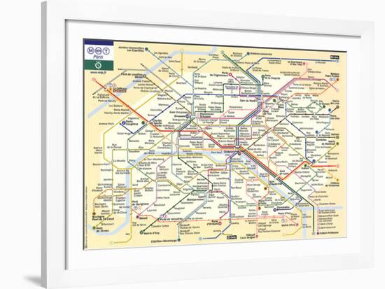 Le Metro de Paris-null-Framed Art Print