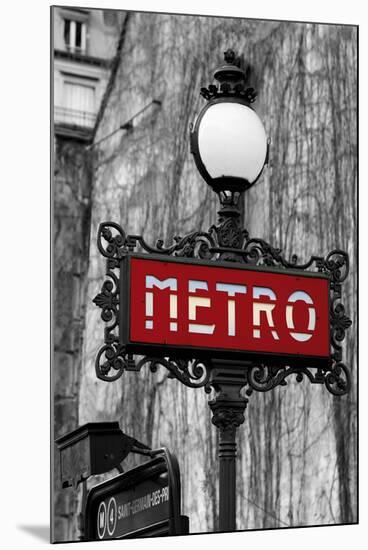 Le Metro Rouge-Bill Philip-Mounted Giclee Print