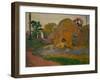 Le meules jaunes ou la moisson blonde-The yellow haystack or blonde harvest,1889 Canvas 73,5x92,5cm-Paul Gauguin-Framed Giclee Print