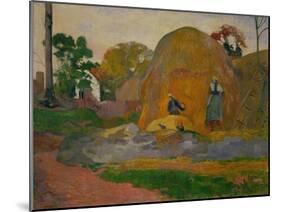 Le meules jaunes ou la moisson blonde-The yellow haystack or blonde harvest,1889 Canvas 73,5x92,5cm-Paul Gauguin-Mounted Giclee Print