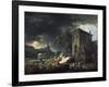 Le Midi, une tempête ou les laveuses-Claude Joseph Vernet-Framed Giclee Print