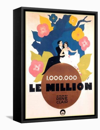 Le Million, Rene Lefevre, Annabella, French poster art, 1931-null-Framed Stretched Canvas