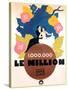 Le Million, Rene Lefevre, Annabella, French poster art, 1931-null-Stretched Canvas