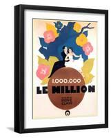 Le Million, Rene Lefevre, Annabella, French poster art, 1931-null-Framed Art Print