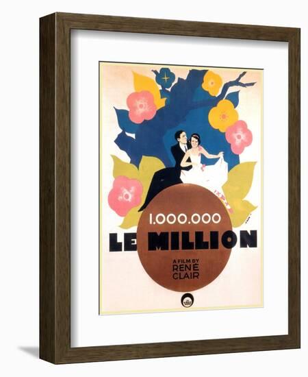 Le Million, Rene Lefevre, Annabella, French poster art, 1931-null-Framed Art Print