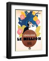 Le Million, Rene Lefevre, Annabella, French poster art, 1931-null-Framed Art Print