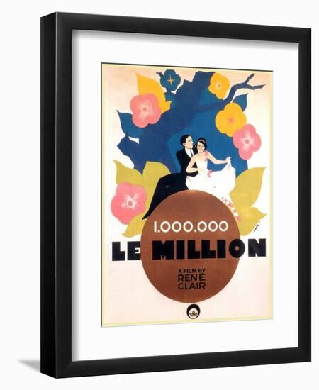 Le Million, Rene Lefevre, Annabella, French poster art, 1931-null-Framed Art Print