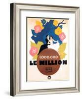 Le Million, Rene Lefevre, Annabella, French poster art, 1931-null-Framed Art Print